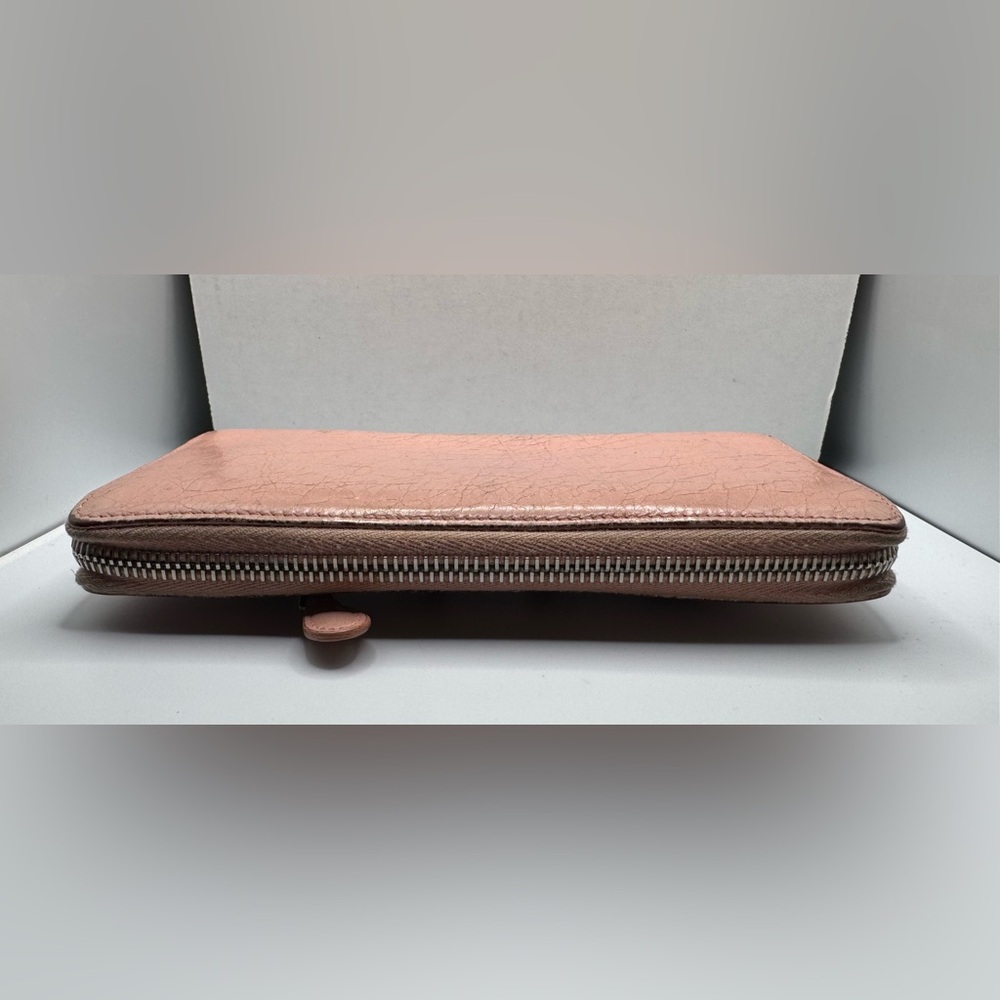 Vintage BALENCIAGA Long Wallet Leather Soft Pink - Picture 6 of 16